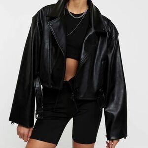 Lioness Vegan Leather Moto Jacket